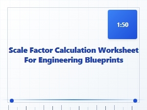 Scaling Engineering Designs with a Factor Worksheet